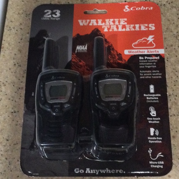 Cobra Portable Audio & Video Walkie Talkies Two Way Emergency Radio